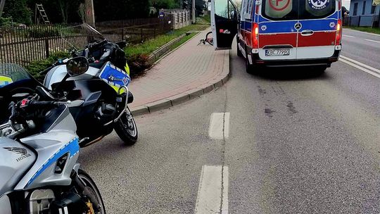 4 promile na rowerze w Łapczycy. Interweniował policjant po służbie