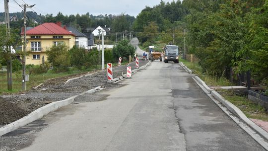 Droga Sławkowice - Niżowa w remoncie