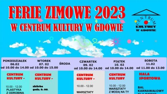 Gdów. Aktywne ferie bez nudy