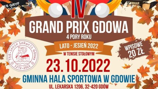 Gdów. Grand Prix w tenisie stołowym