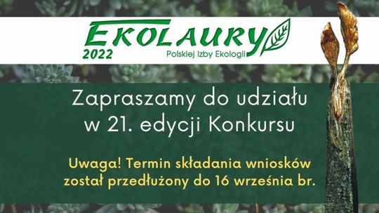 Gmina Kłaj. Ostatnia chwila na składanie wniosków do 21. edycji Konkursu "Ekolaury Polskiej Izby Ekologii 2022"