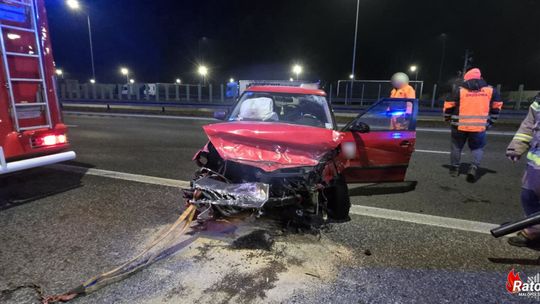 Jedna osoba poszkodowana w wypadku na autostradzie A4