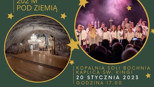 Koncert Raba Gospel Choir w Kopalni Soli w Bochni