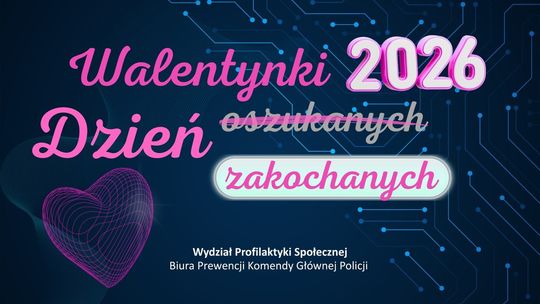 Miłość może być ślepa, miej oczy otwarte. Apel Policji przed nadchodzącymi Walentynkami Miłość może być ślepa, miej oczy otwarte. Apel Policji przed nadchodzącymi Walentynkami