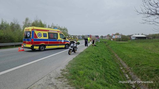 Motocykliści zderzyli się na DK94 pod Bochnią