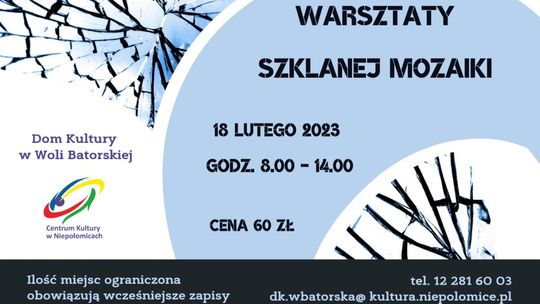 Niepołomice. Warsztaty szklanej mozaiki