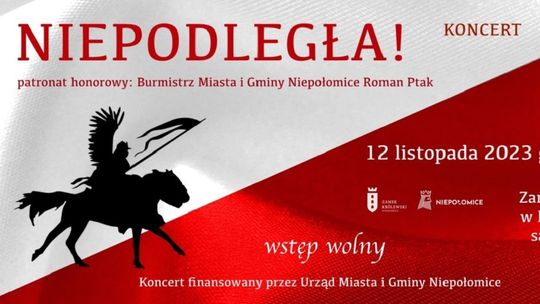 Niepołomice. Zapraszamy na koncert “Niepodległa!”