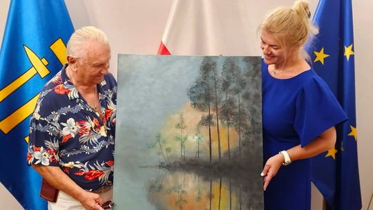 Obraz z serca przekazany Wieliczce. Mieszkańcy mogą zaproponować jego tytuł