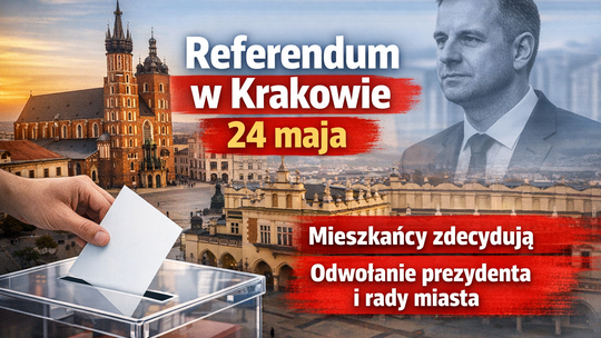Oficjalnie: referendum w Krakowie 24 maja. Mieszkańcy zdecydują o losie władz miasta