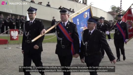 Pielgrzymka strażaków do łagiewnickiego Sanktuarium