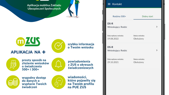 Pierwsza mobilna aplikacja ZUS. Wnioski o 300+ i 500+ można składać mobilnie