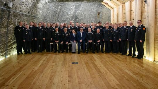 Posiedzenie Zarządu Oddziału Wojewódzkiego ZOSP RP w Kopalni Soli Bochnia Posiedzenie Zarządu Oddziału Wojewódzkiego ZOSP RP w Kopalni Soli Bochnia