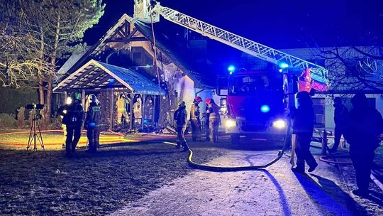 Pożar budynku mieszkalnego pod Krakowem