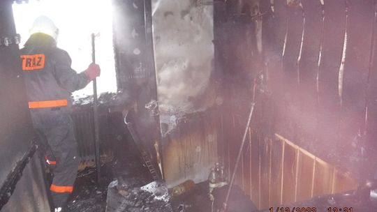 Pożar budynku mieszkalnego w miejscowości Jodłówka
