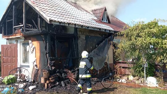 Pożar w miejscowości Wola Zabierzowska