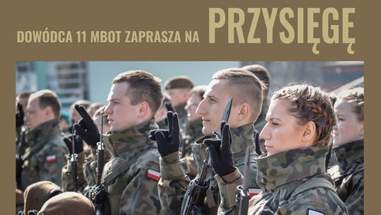 Proszowice. Uroczysta przysięga wojskowa Żołnierzy 11 Małopolskiej Brygady Obrony Terytorialnej
