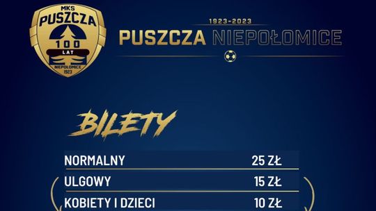 Ruszyła sprzedaż biletów na mecz Puszczy Niepołomice