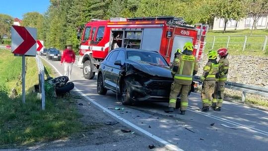 Seria groźnych wypadków motocyklistów w Małopolsce. Ranni trafiali do szpitali