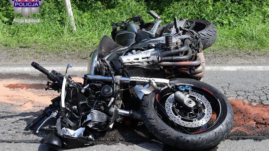 Śmiertelny wypadek w Czasławiu. Nie żyje 50-letni motocyklista