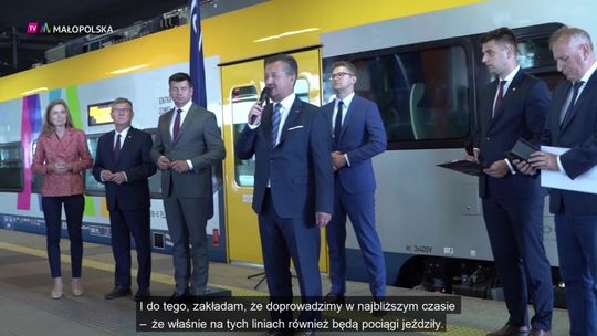 Uroczysty odbiór pociągu PESA ELF2 Kolei Małopolskich
