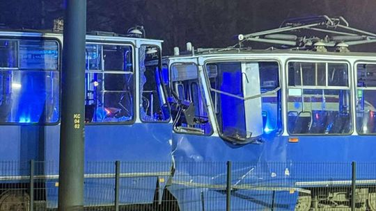 W Krakowie doszło do zderzenia dwóch tramwajów przy ulicy Bieńczyckiej