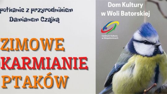 Wola Bartowska. Zimowe dokarmianie ptaków