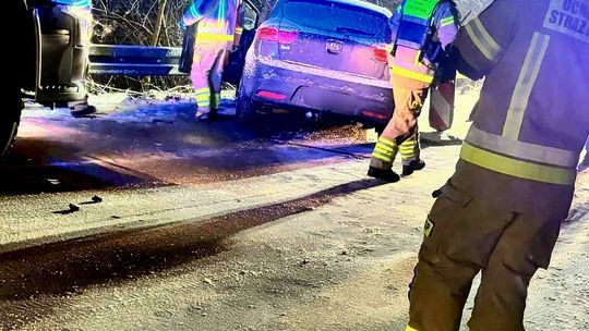 Wypadek w powiecie bocheńskim. Jedna osoba poszkodowana