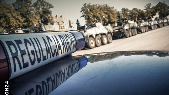 Wzmożony ruch kolumn pojazdów wojskowych w Polsce