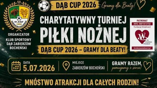 Zagrają dla Beaty. Charytatywny Dąb Cup 2026 w Zabierzowie Bocheńskim