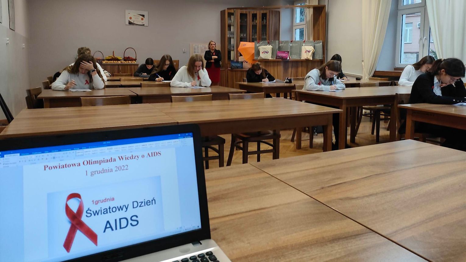 Bochnia. Powiatowa Olimpiada Wiedzy Porozmawiajmy o AIDS