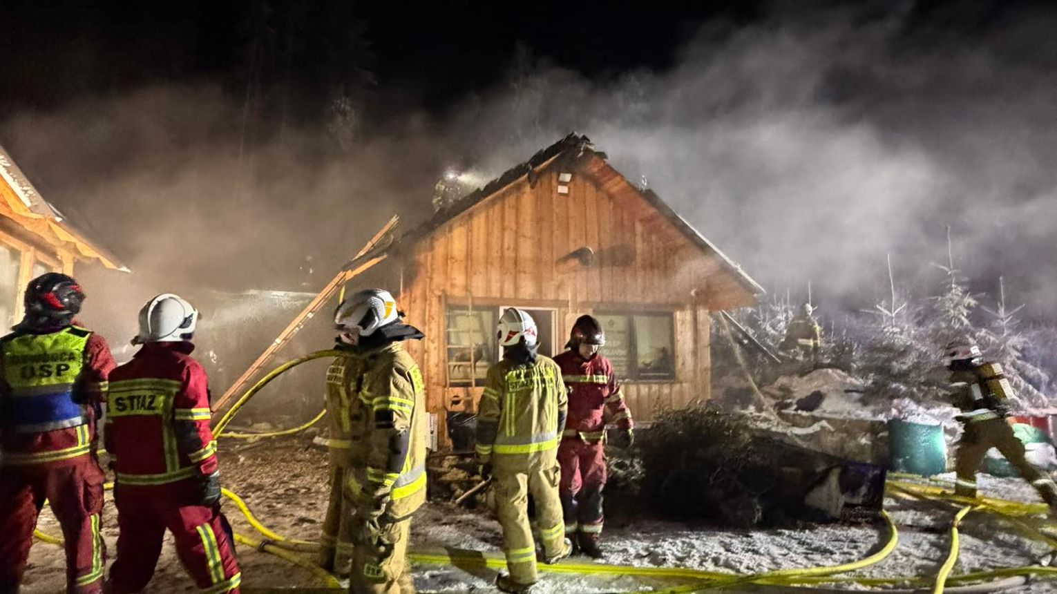Cztery pożary jednego wieczoru w powiecie tatrzańskim