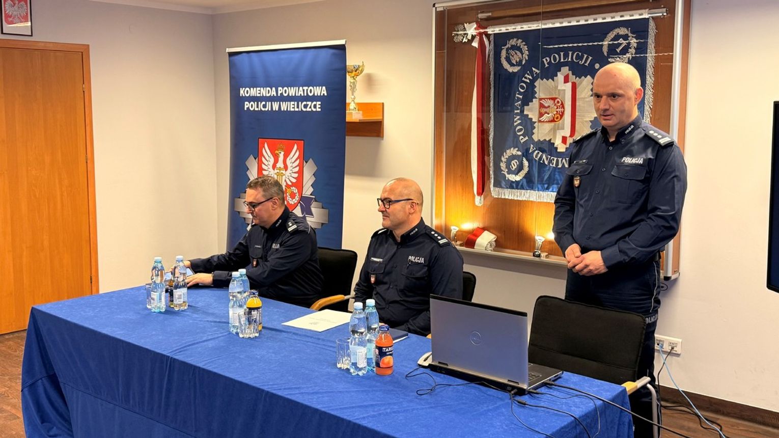 Narada roczna w Komendzie Powiatowej Policji w Wieliczce