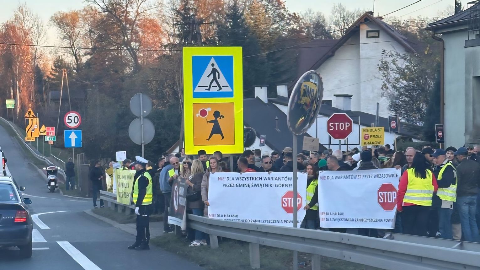 Nowe warianty S7 wywołały falę sprzeciwu. Będą kolejne protesty na Zakopiance