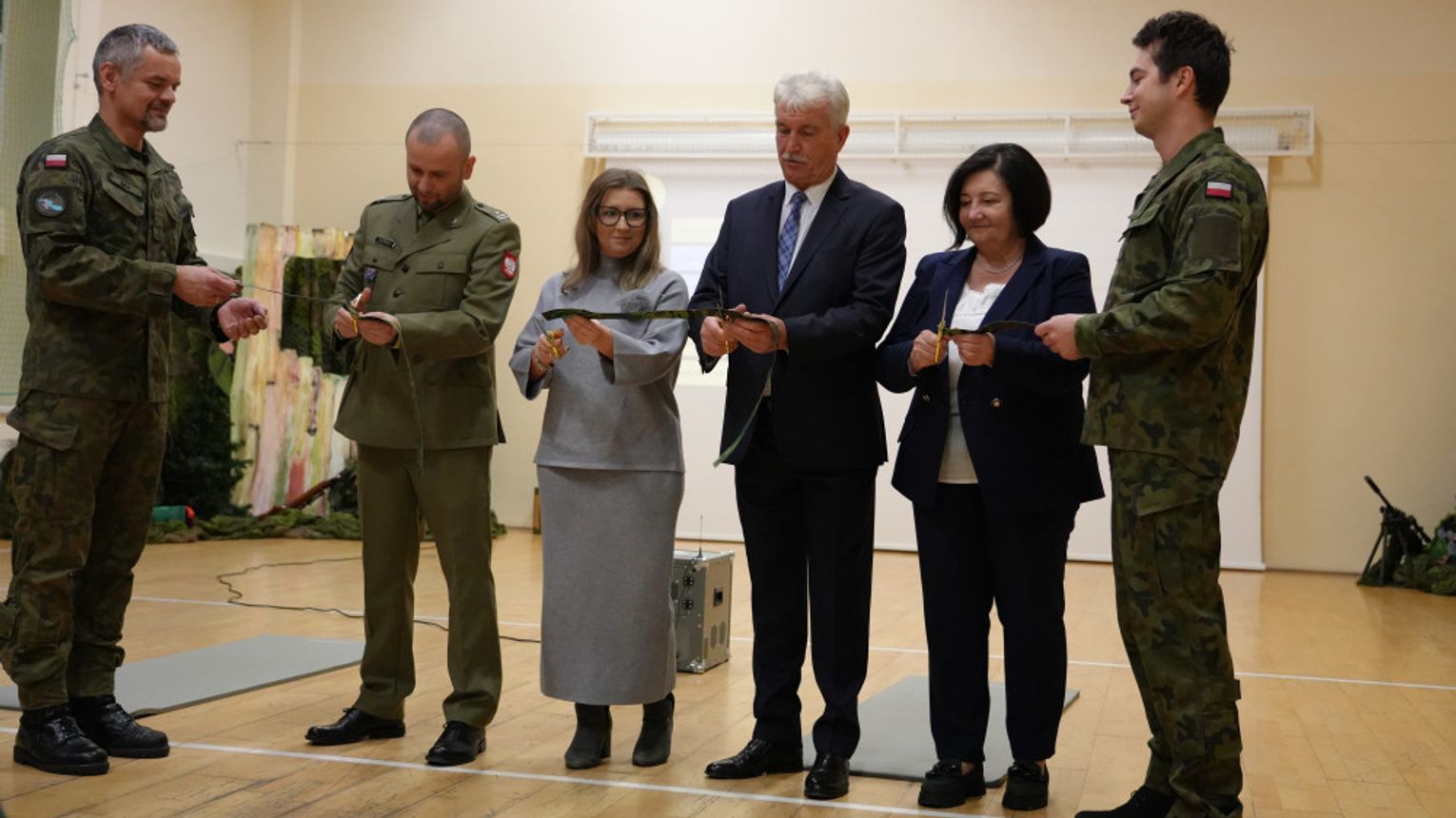 Otwarcie wirtualnej strzelnicy w Kłaju