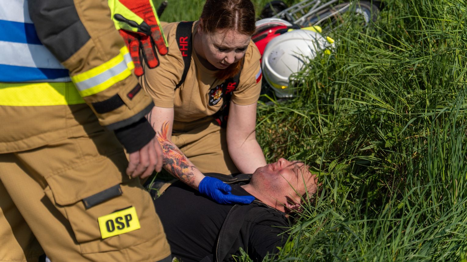 Podgrabie: realistyczne manewry ratownicze strażaków OSP z gminy Niepołomice