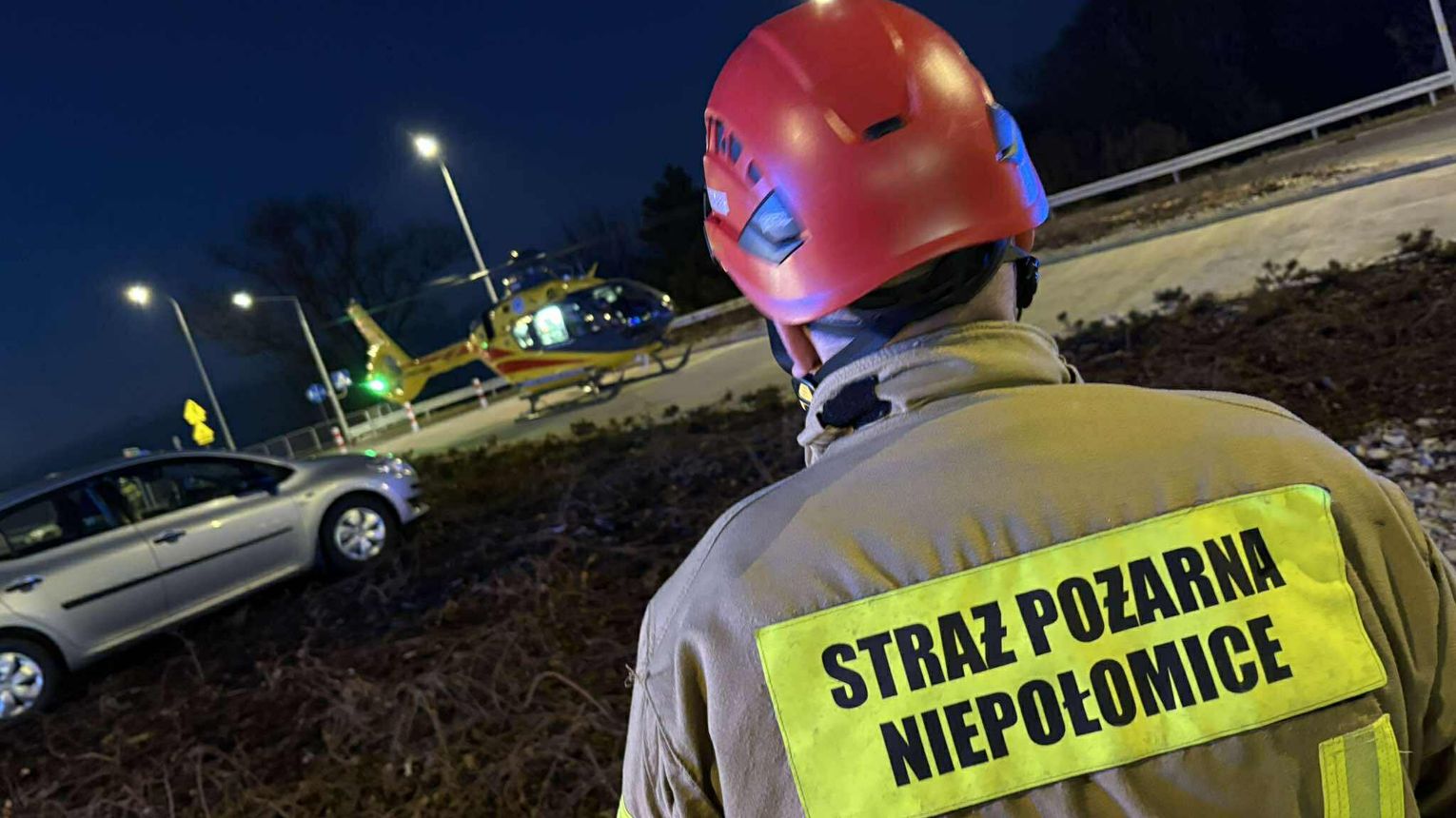 Postawa godna munduru – druhowie z Ochotniczej Straży Pożarnej Podłęże ratują życie poza służbą