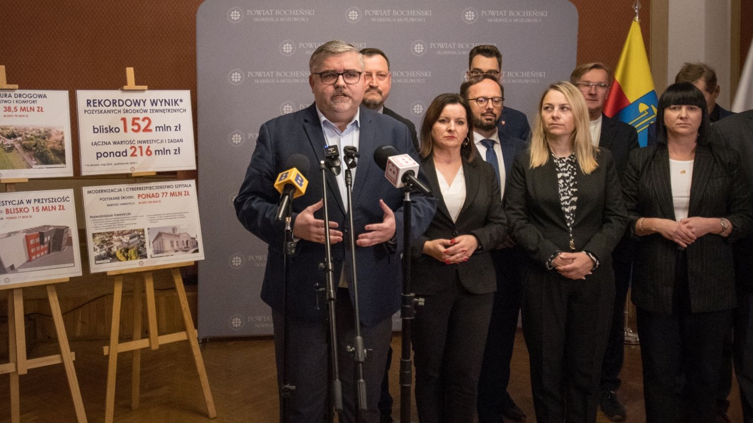 Rekordowe środki zewnętrzne dla Powiatu Bocheńskiego – 152 mln zł w półtora roku