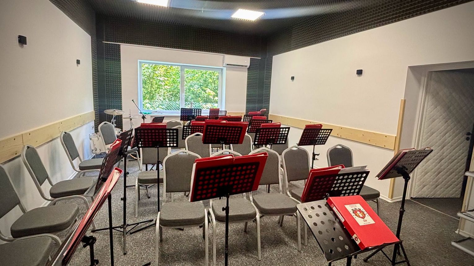 Sala prób orkiestry „Lira” po modernizacji. Muzycy zyskali klimatyzację