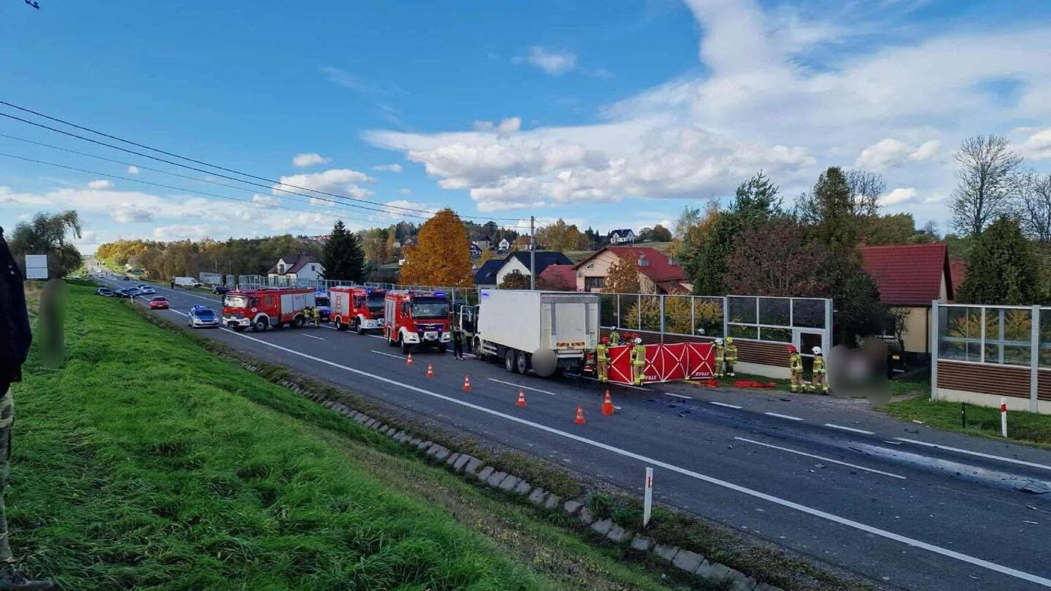 Śmiertelny wypadek pod Wieliczką. Droga krajowa 94 zablokowana