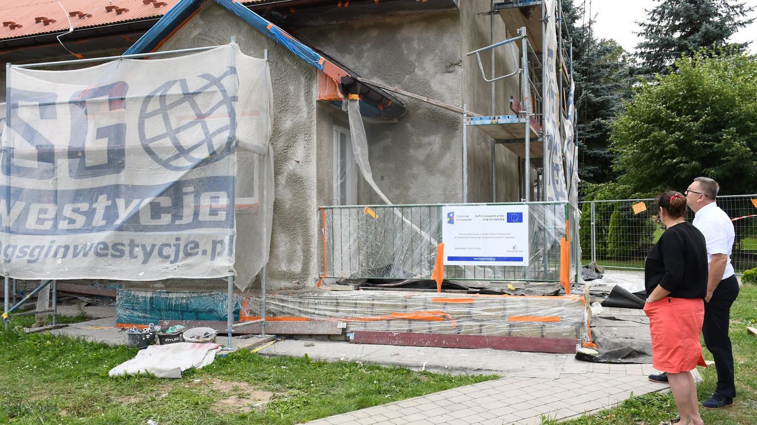 Trwa termomodernizacja szkoły w Wiatowicach. Inwestycja za blisko milion złotych