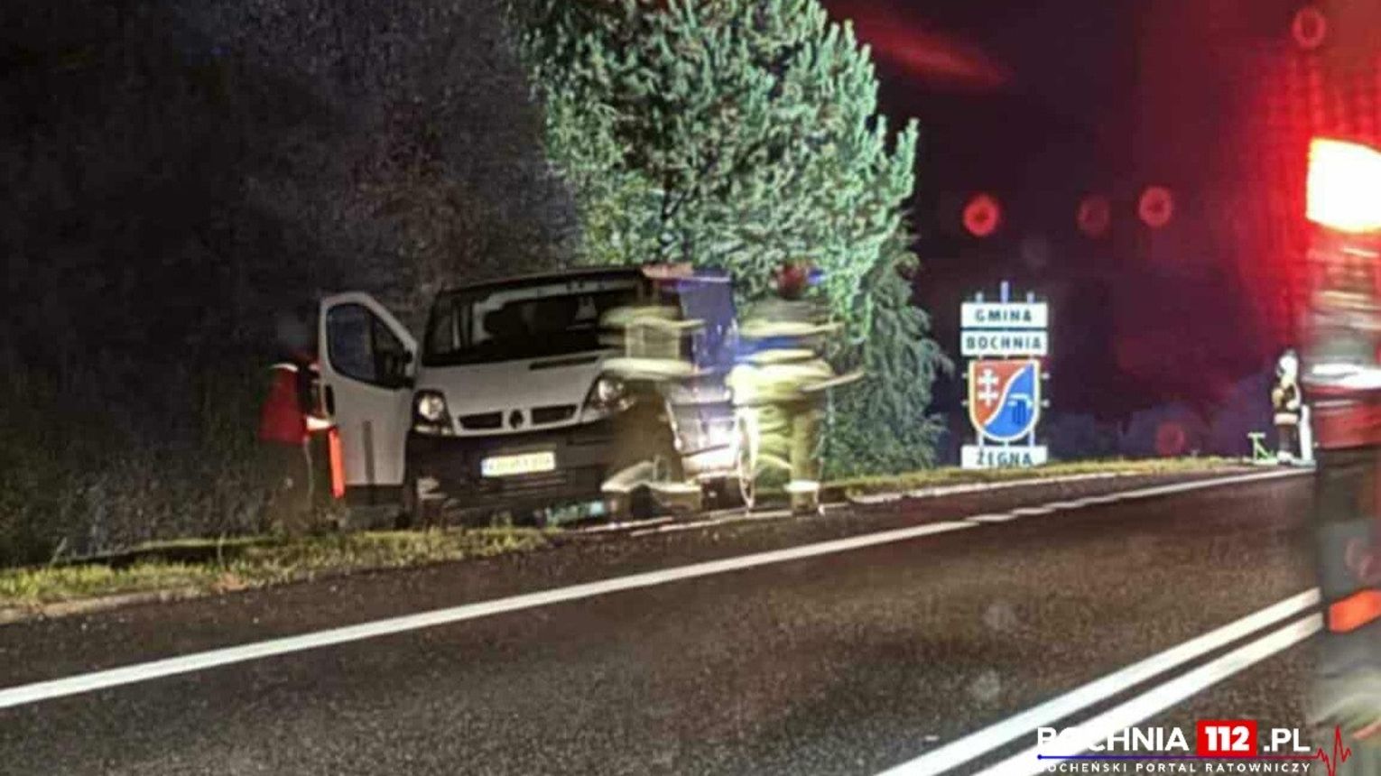 Trzy samochody uszkodzone po wtargnięciu dzika na jezdnię