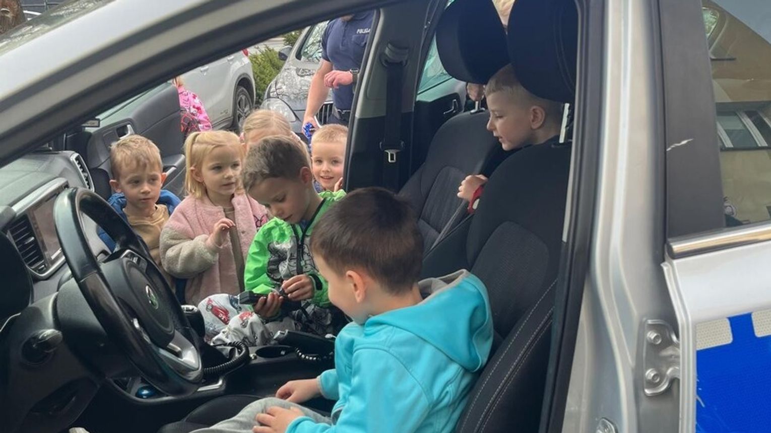 Wizyta przedszkolaków w Komendzie Powiatowej Policji w Wieliczce