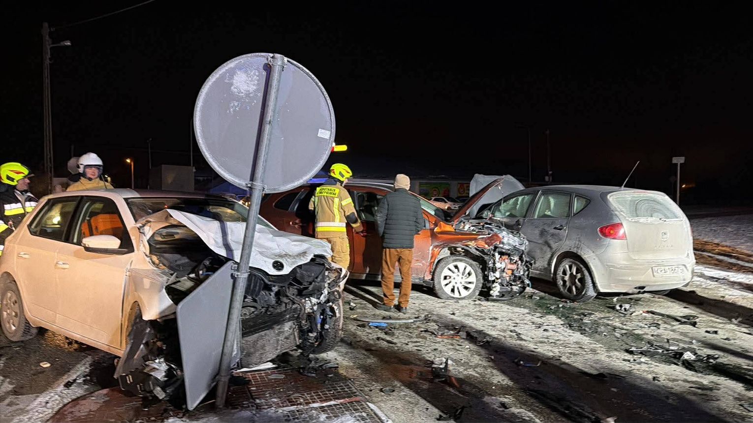 Wypadek na DK94 w Małopolsce. Jedna osoba poszkodowana