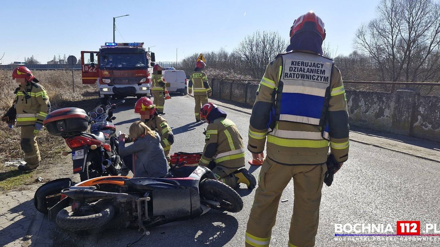 Zderzenie dwóch motocykli w Bochni