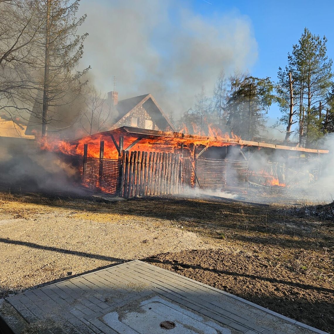 36-latek podejrzany o powstanie pożaru w Zabierzowie. Zatrzymany przez policję
