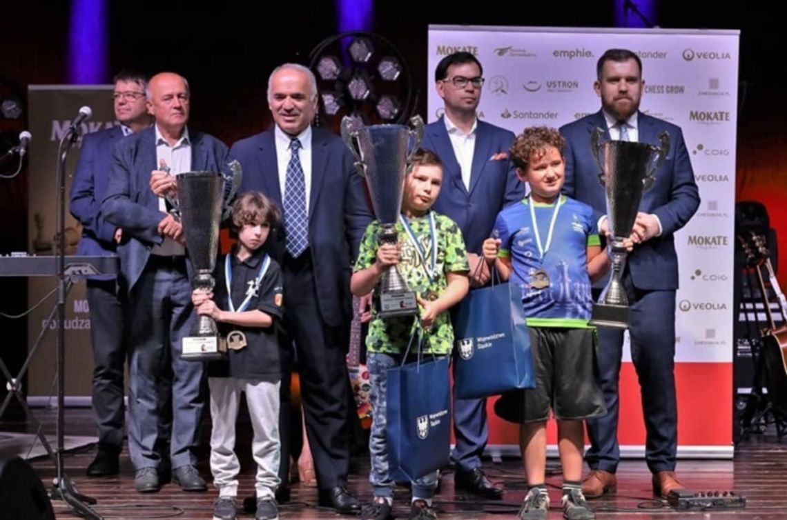 8-letni szachista z Powiatu Wielickiego i arcymistrz Garri Kasparow!