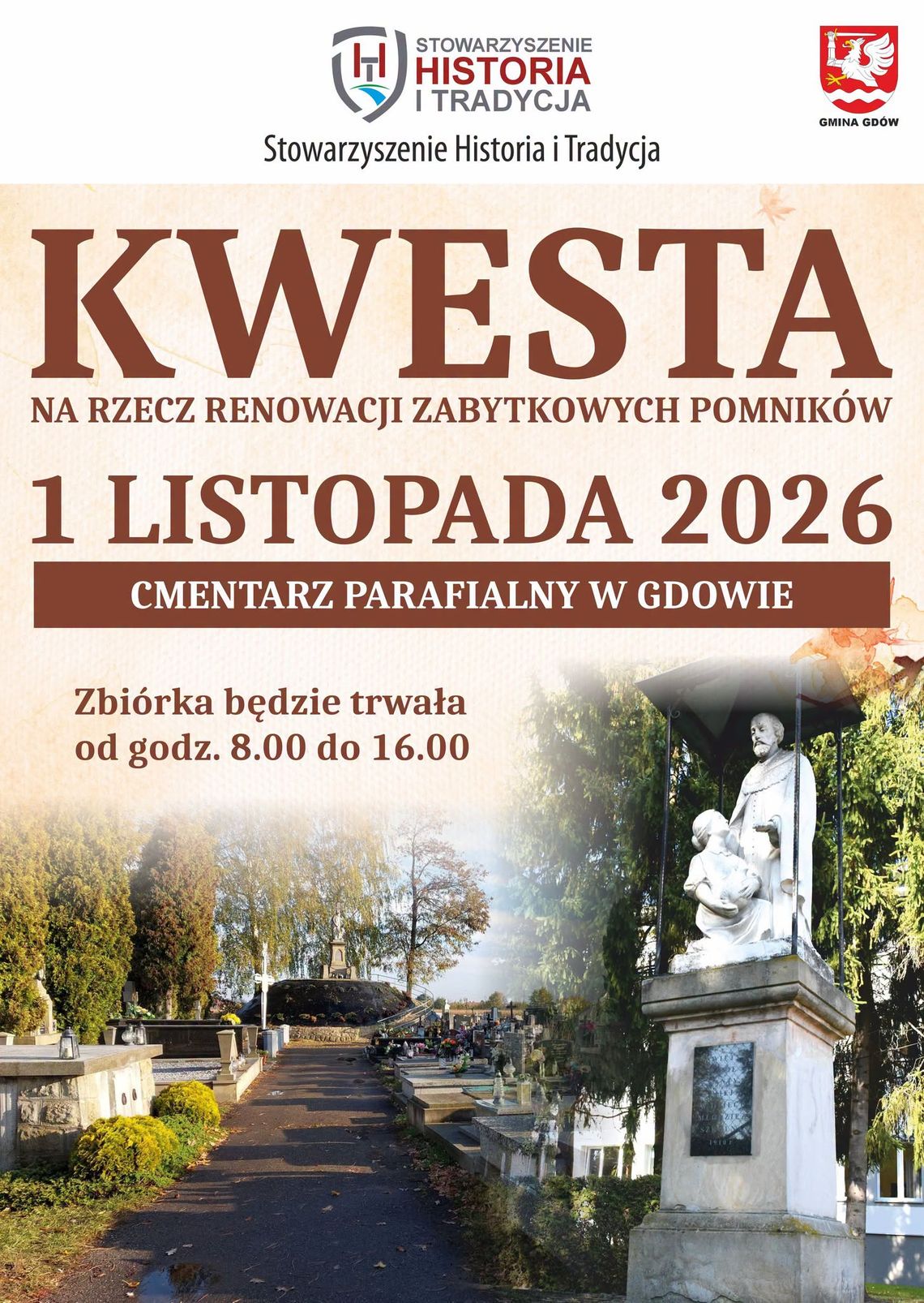 Będą ratować zabytkowe nagrobki w Gdowie. We Wszystkich Świętych odbędzie się kolejna kwesta na cmentarzu