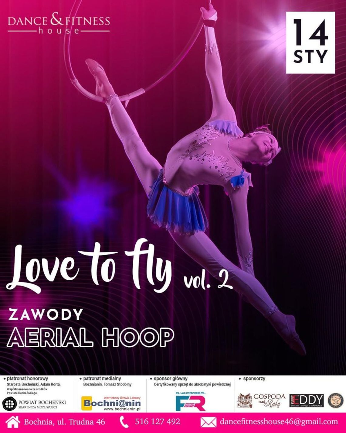 Bochnia. II ogólnopolskie zawody aerial Hoop LOVE to Fly