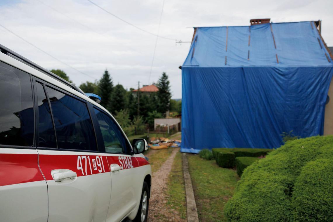 Burze spustoszyły Małopolskę. 211 interwencji strażaków, najwięcej szkód w powiecie myślenickim