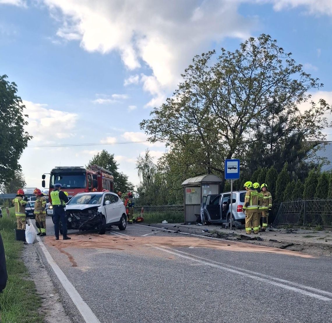 Dwie osoby poszkodowane w wypadku pod Proszowicami
